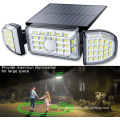 164 LED -Sicherheitslamparas Sonnensensor Wandleuchte